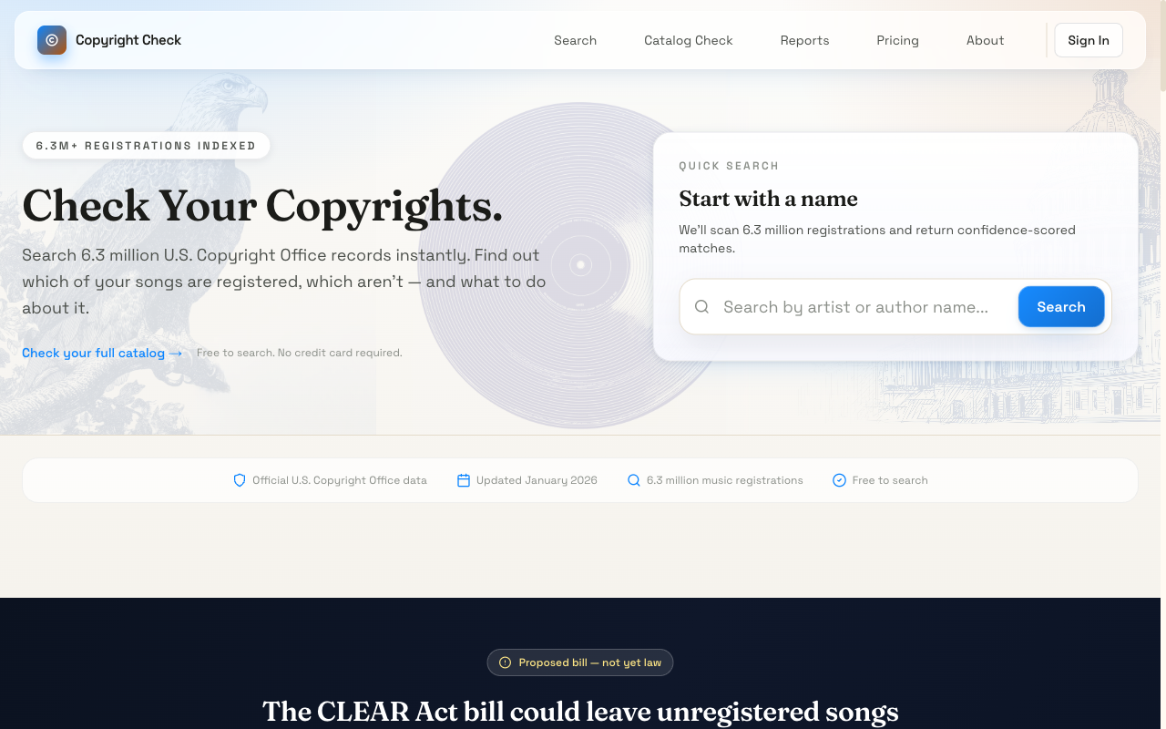 copyrightcheck.app preview